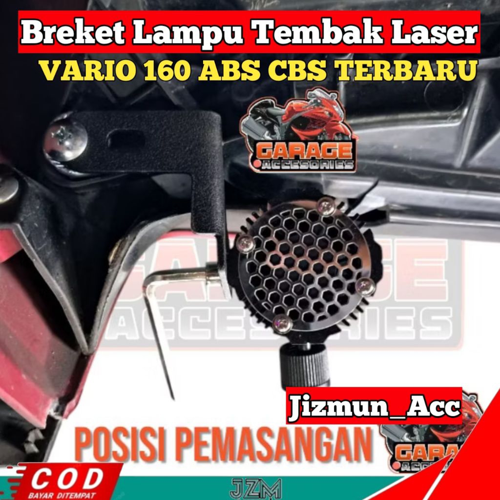 D2 Laser Spotlight Bracket สําหรับ VARIO 160 CBS ABS ใหม่ล่าสุด 2025 ราคา ถูกที่สุด ดีลบีเคเค แกลเลอรีภาพที่ 4