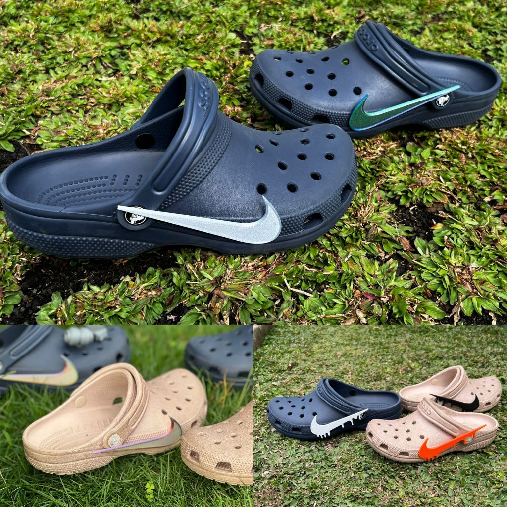 อุปกรณ์เสริมรองเท้าแตะ 3D Print Clog - ป้ายข้างโลโก้ Viral (คู่)