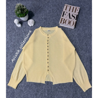 Yumna Cardy New Kancing Jamur Premium-Atasan Top Button Korean Style ini