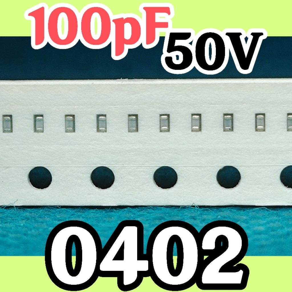 10pcs Multilayer ตัวเก็บประจุเซรามิค SMD 042 1005 50V 100pF 50v 0.1nf 0.1nf 50v 100 pf 0.1 nf 0.1 nf