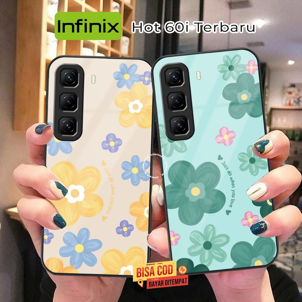 เคสโทรศัพท์ป้องกันกล้อง Infinix Hot 60i Glass Softcase ล่าสุด [LL65] เคส Infinix Hot 60i