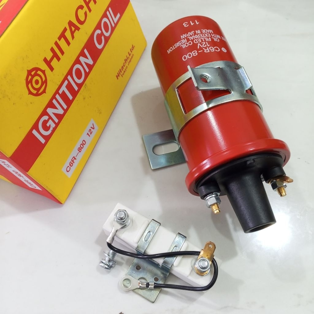 IGNITION COIL HITACHI 12V C6R-800 UNIVERSAL KIJANG 5K 7K CARRY FUTURA