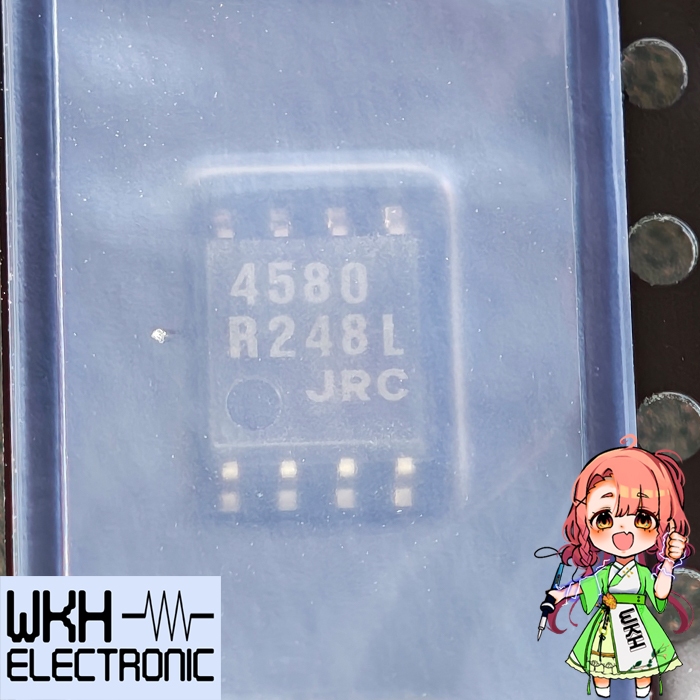 ต้นฉบับ JRC NJM4580M-TE1 NJM4580M NJM4580D JRC4580 DUAL OPERATIONAL AMPLIFIER SMD IC SOP8