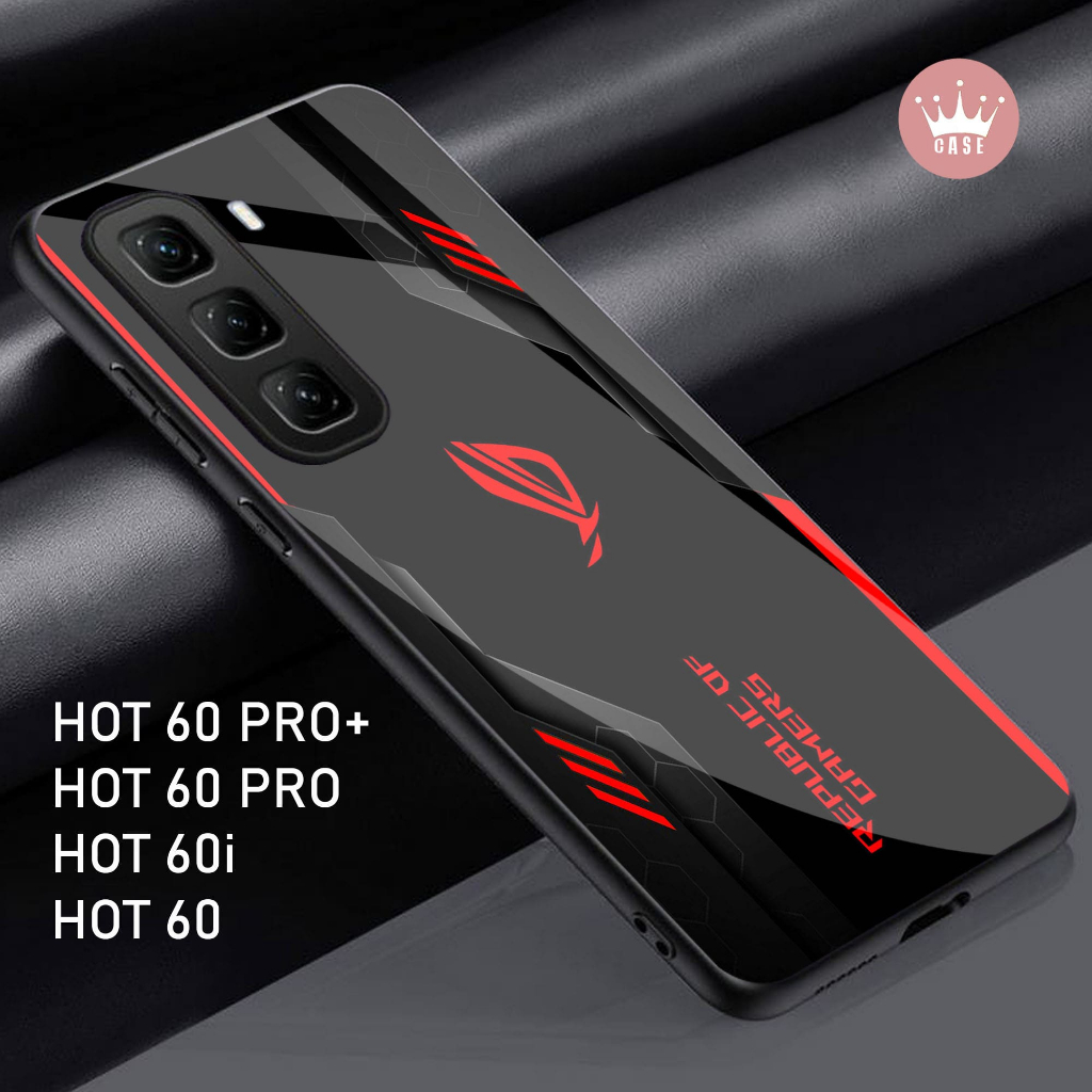 Glass Softcase INFINIX HOT 60 60i 60 PRO 60 PRO+ - เคสโทรศัพท์มือถือ - INFINIX HOT 60 60i 60 PRO 60 
