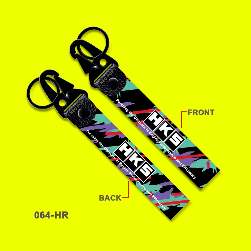 GANTUNGAN PREMIUM KEYCHAIN HKS LOGO KEYCHAIN MOTORCYCLE ELECTRIC CAR COOL ยี่ห้อ EXHAUST RACING MERC