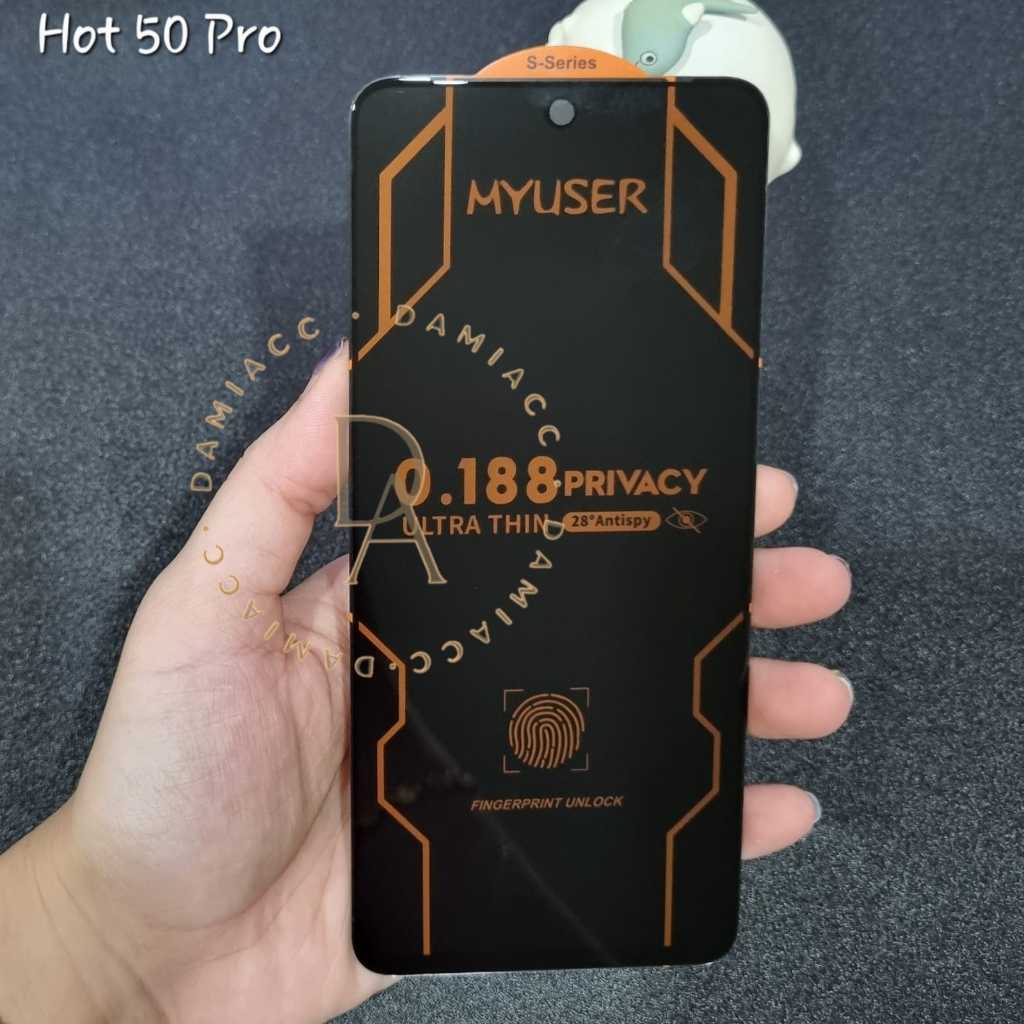 Tg vivo y19s y28 y29 v27e v50 lite กระจกนิรภัย ultrathin spy 0.18 มม. kucase ความเป็นส่วนตัวสีดํา