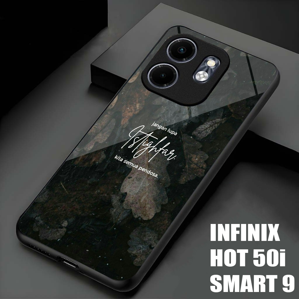 ล่าสุด Glass Softcase สําหรับ Infinix Hot 50i Smart 9 กล้องป้องกัน - ISLMCM20 - เคส Infinix ล่าสุด