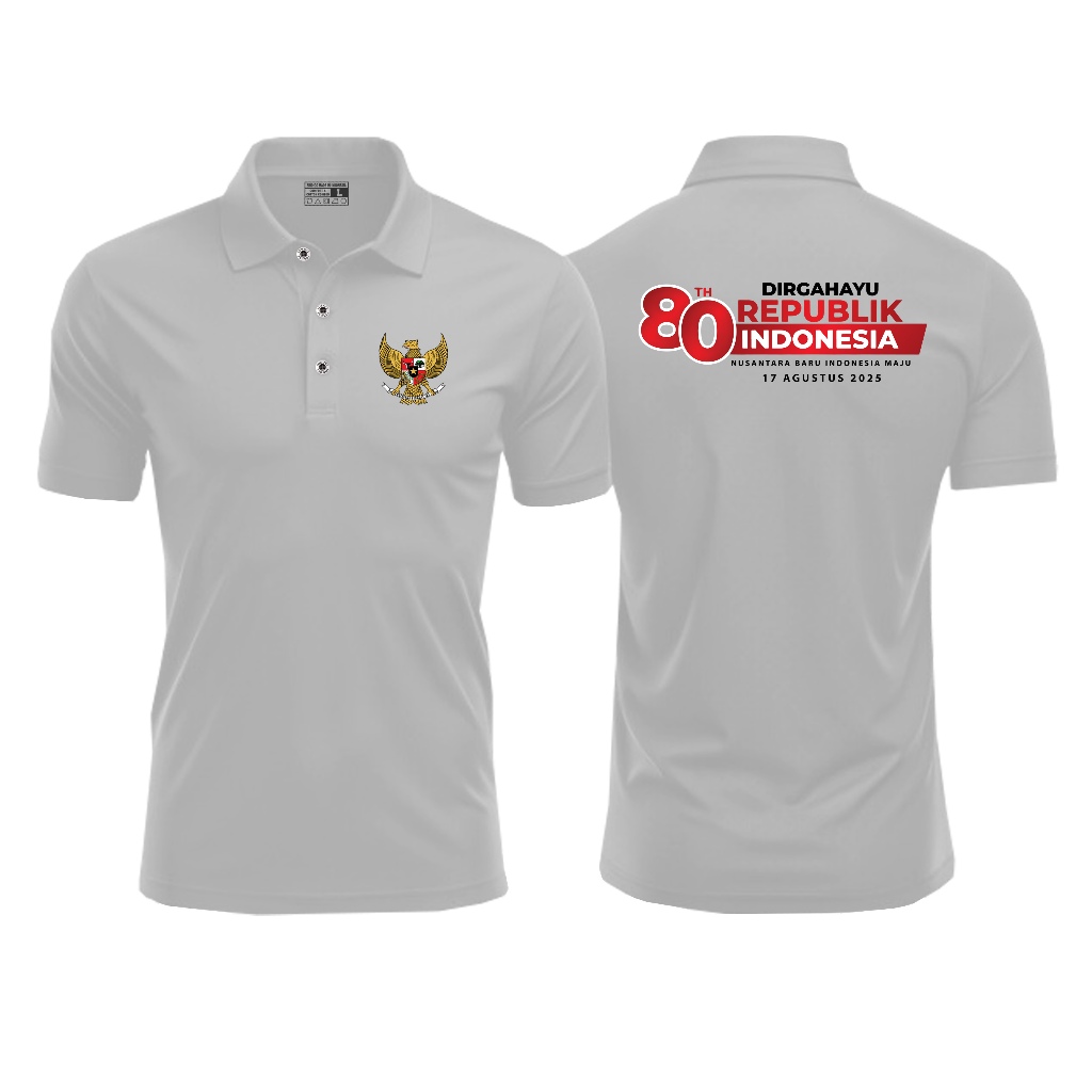 Zirdigo - Polo Collar Hut RI 80 Th 001 x เสื้อโปโลครุฑ Debe แขนสั้น Unisex