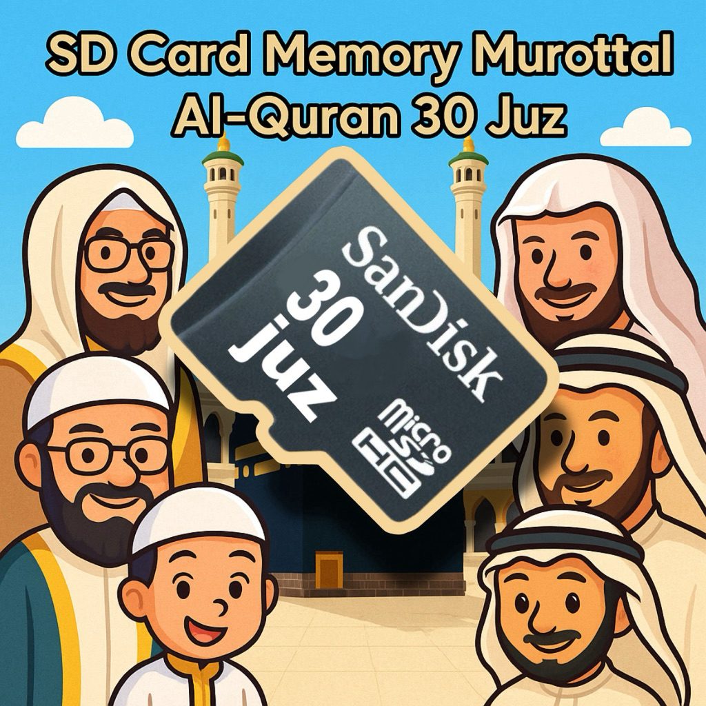 หน่วยความจํา Murottal Al-Quran Full 30 Juz + สวดมนต์เด็กอิสลาม MP3