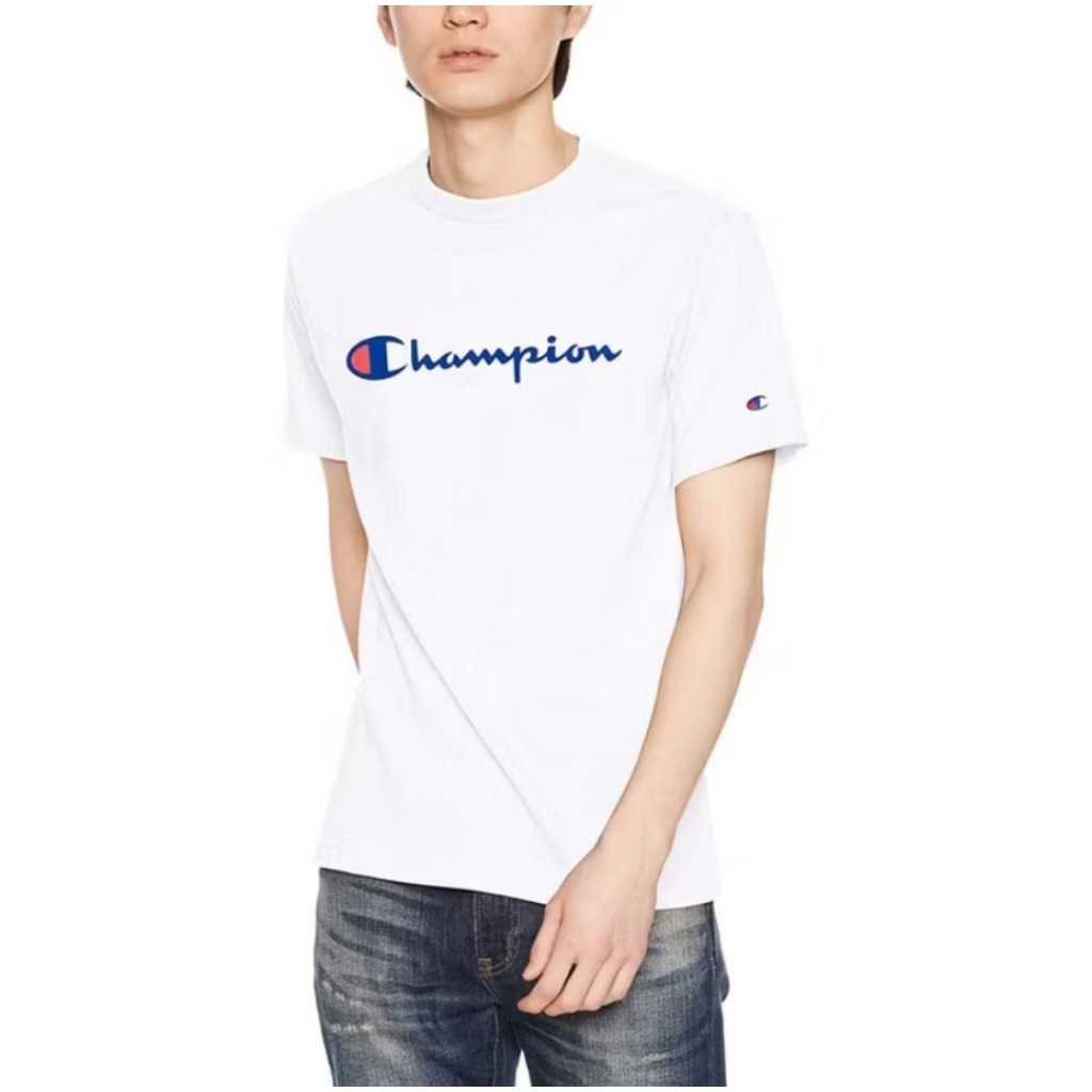 เสื้อยืด Champion login Script C3-P302 สีขาว