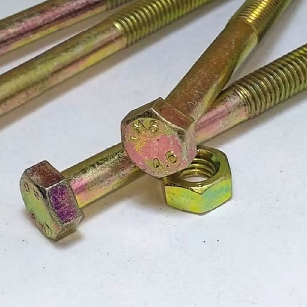 น็อตโบลต์ m8x80 pitch 1.25 น็อตโบลต์ m8 คีย์ 12