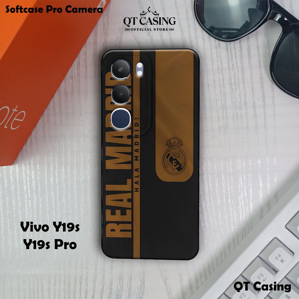 เคสสําหรับ Vivo Y19s / Y19s Pro – Football Club Motif Casing 3 – Softcase Pro Camera – Silicon Clear