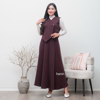 Naomi Vest Set - Set blazer wanita -  Setelan Vest set rok panjang - Setelan rok wanita - One set maxi
