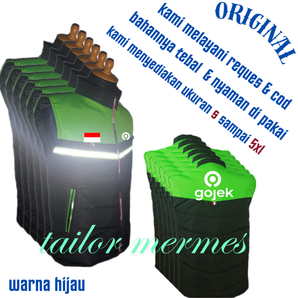 เสื้อกั๊กผู้ชาย Gojek ล่าสุด / เสื้อกั๊ก Gojek ล่าสุด