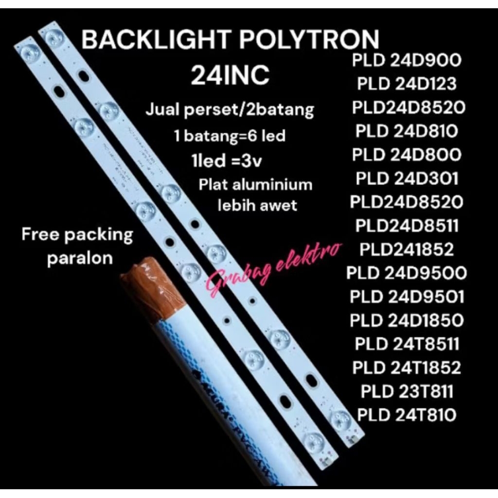 POLYTRON 24INC 24D900PLD 24D8520 BACKLIGHT
PLD 24D810
PLD 24D800
PLD 24D301
PLD 24D8520
PLD 24D8511
