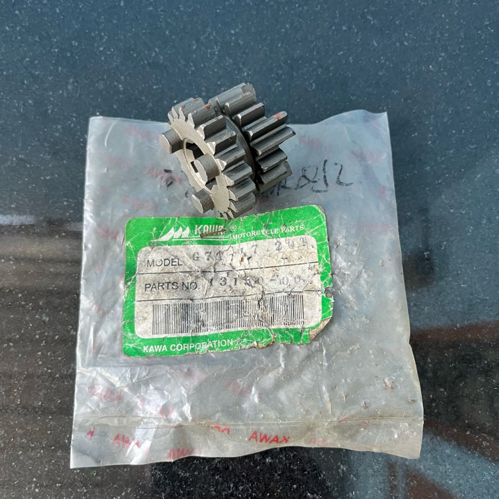 อัตราทดเกียร์เกียร์อัตราส่วนเกียร์ 2 & 3 17 20 Kawasaki G7T Nos kawa