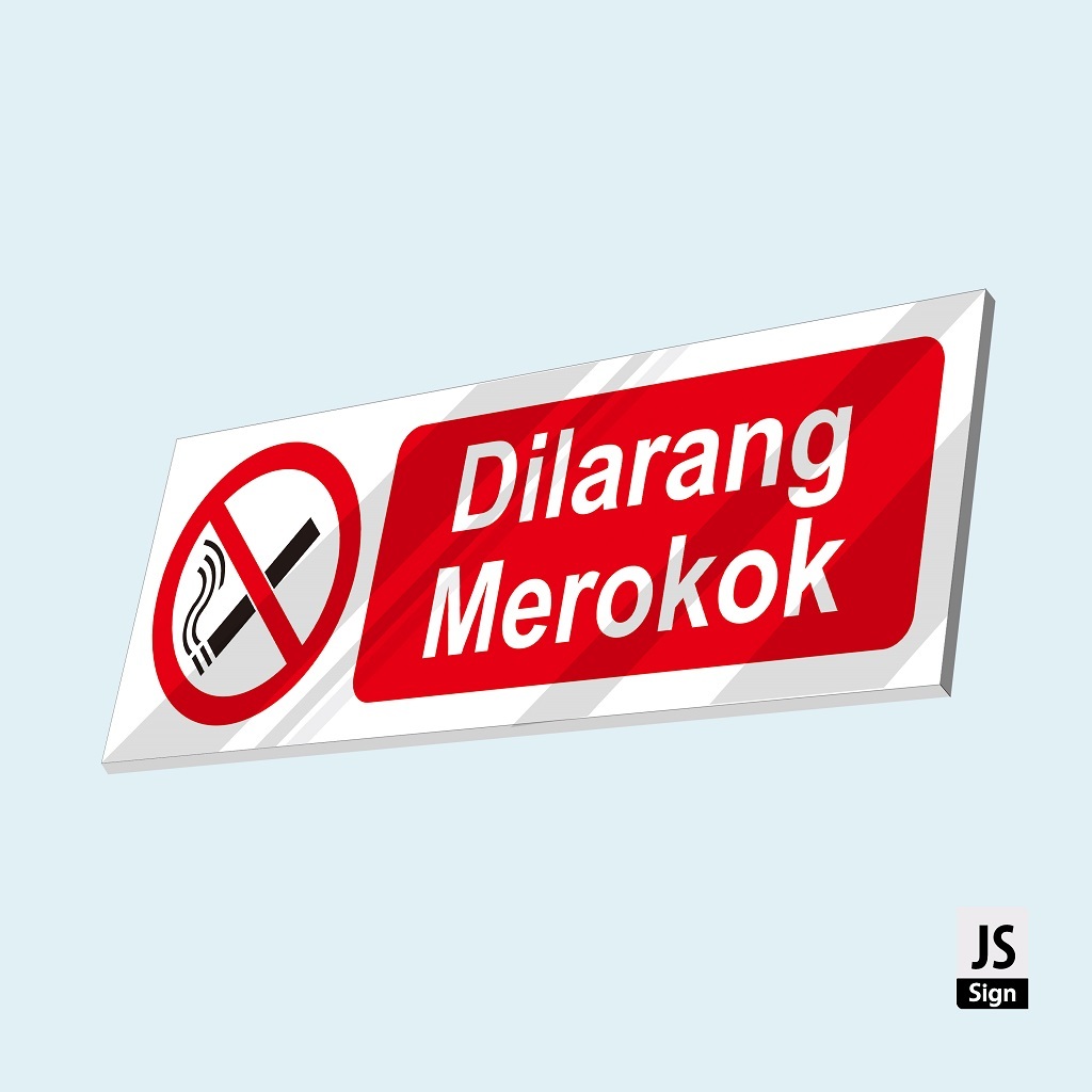 SAFETYSIGN K3 - NO SMOKING + ACRILYK 2mm