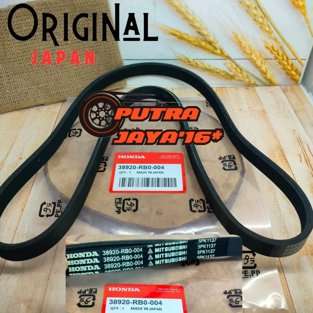 FAN BELT V BELT FAN BELT HONDA JAZZ RS / FREED 5PK 1137 JAPAN