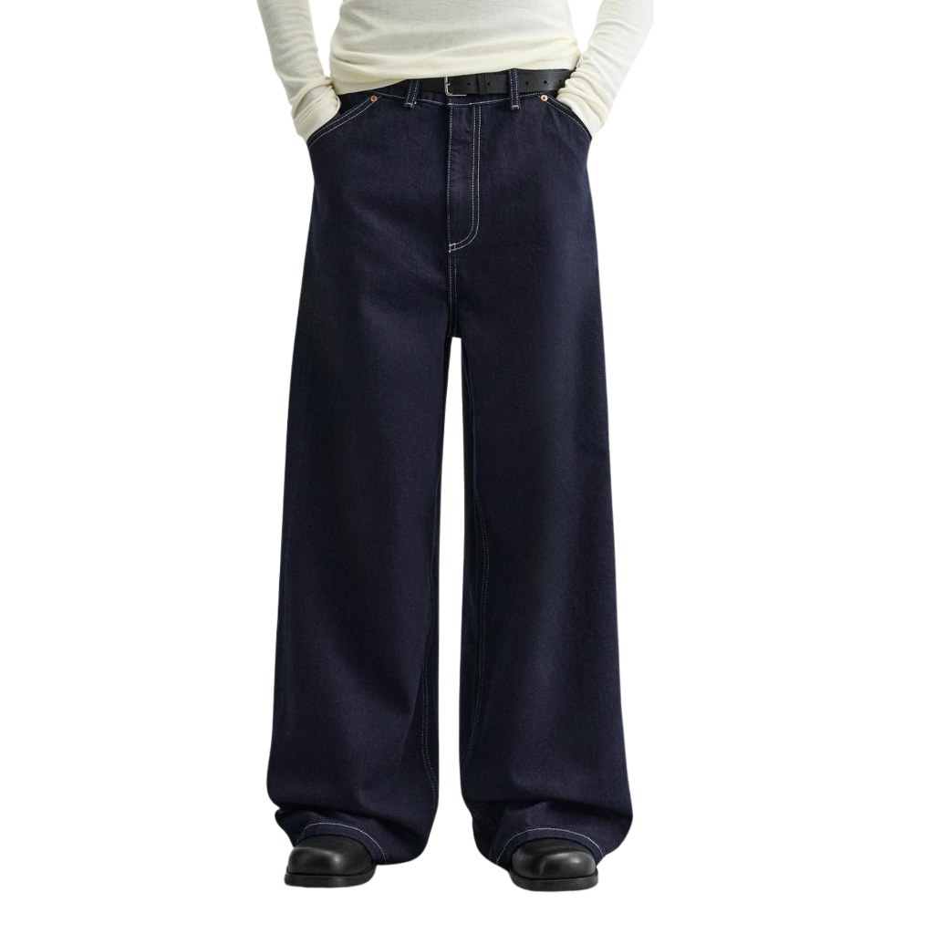 Afterall กางเกงขายาว Baggy Denim IAN หลวม Fit Baggy กางเกงขายาว DENIM Baggy Baggy Baggy