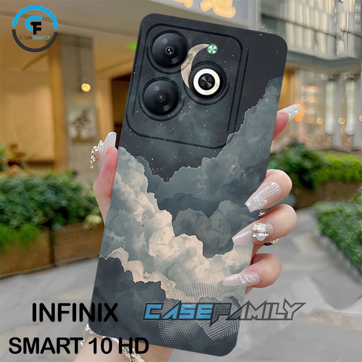 [GCR100]เคสแฟชั่น Infinix Smart 10 HD / 8 / 8 HD / 8 PRO / 8 PLUS / Hot 40i Cloud Motif