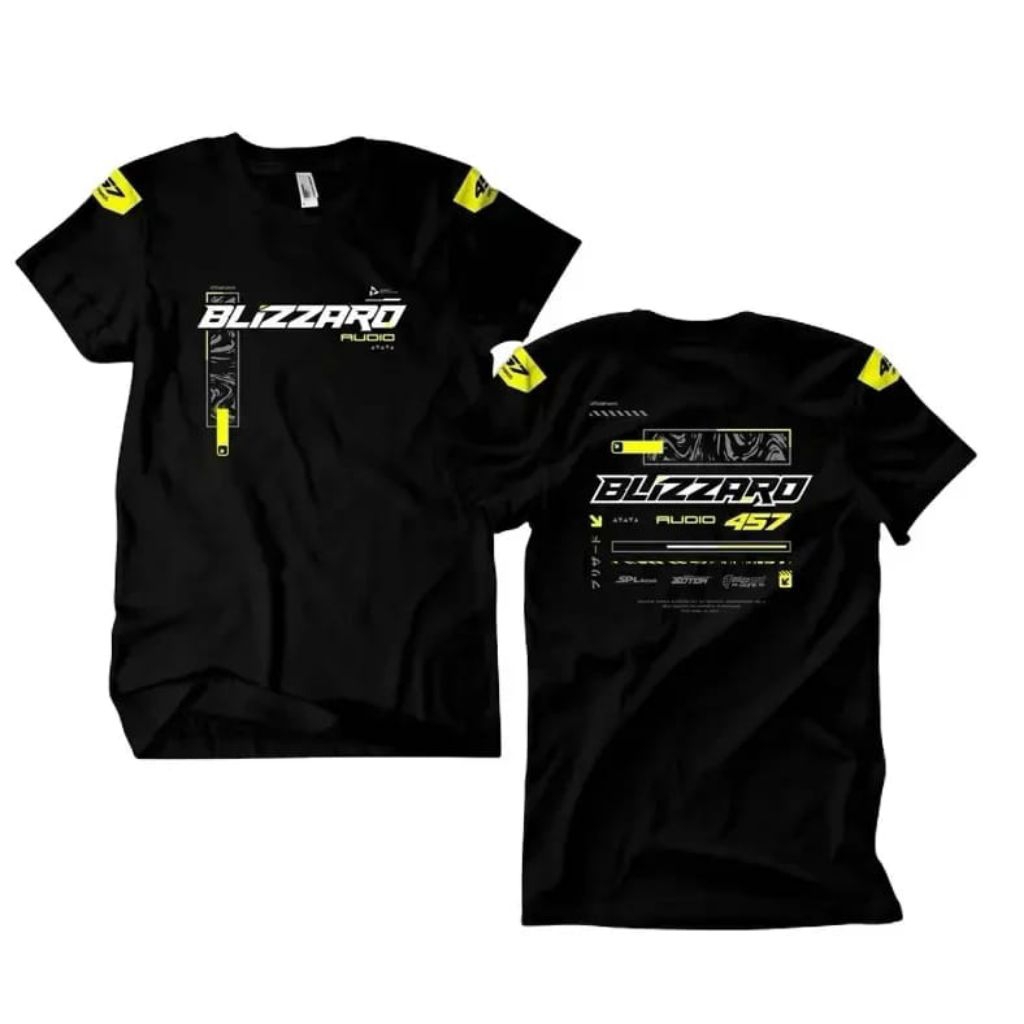 เสื้อยืดเสียง Blizzard / เสื้อ Audio Distro Blizzard / เสื้อผ้าผู้ชายและผู้หญิง / ท็อปส์ซู