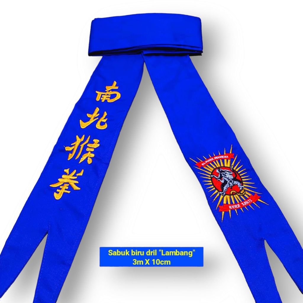 สายพานสีน้ําเงินทําจากวัสดุเจาะ SYMBOL ikspi kera sakti 3 เมตร