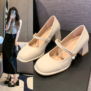 Sepatu Hak Tahu Tinggi 6cm High Heels Wanita Import Tali Terbaru Kekinian Kerja Pesta Kantor Wisuda Kondangan Pengantin Cantik Mewah Hitam Premium Murah Formal Fashion Strap Black Chunky Block Heel Mary Jane Wedding Shoes - Ukuran 35 36 37 38 39 40