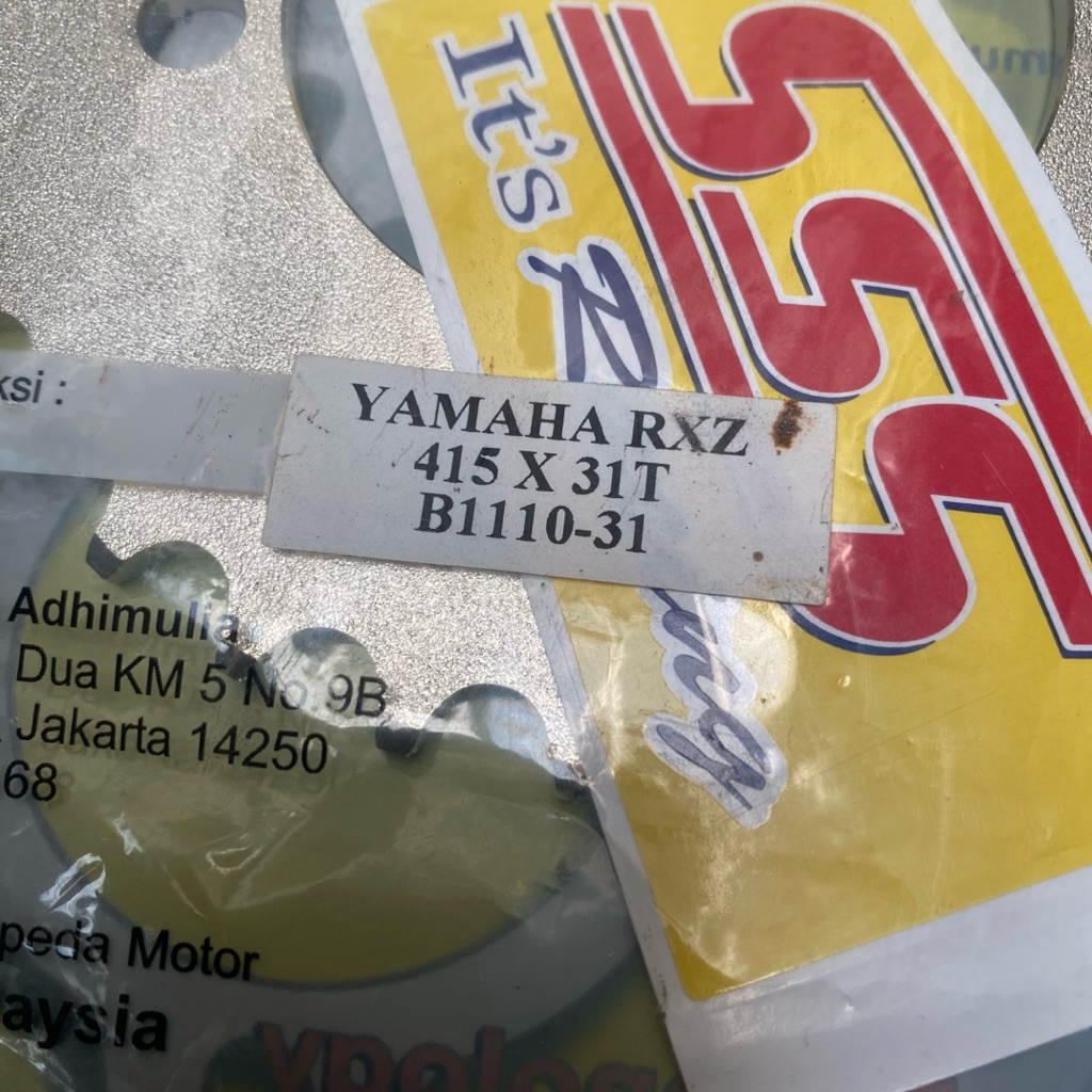 SSS 415 GEAR YAMAHA RX KING JUPITER MX OLD FIZ FORCE ONE 31T