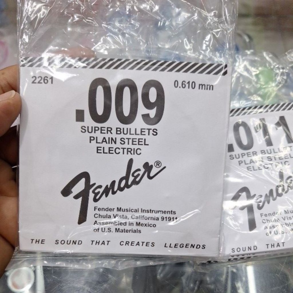 FENDER GUITAR STRINGS SINGLE 009, 011 / GUITAR STRINGS