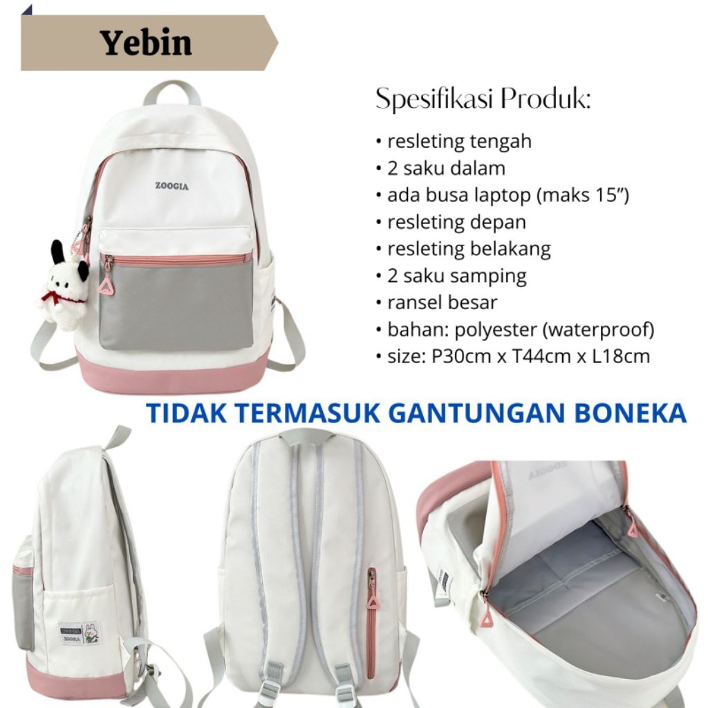 กระเป๋าเป้ Yebin****