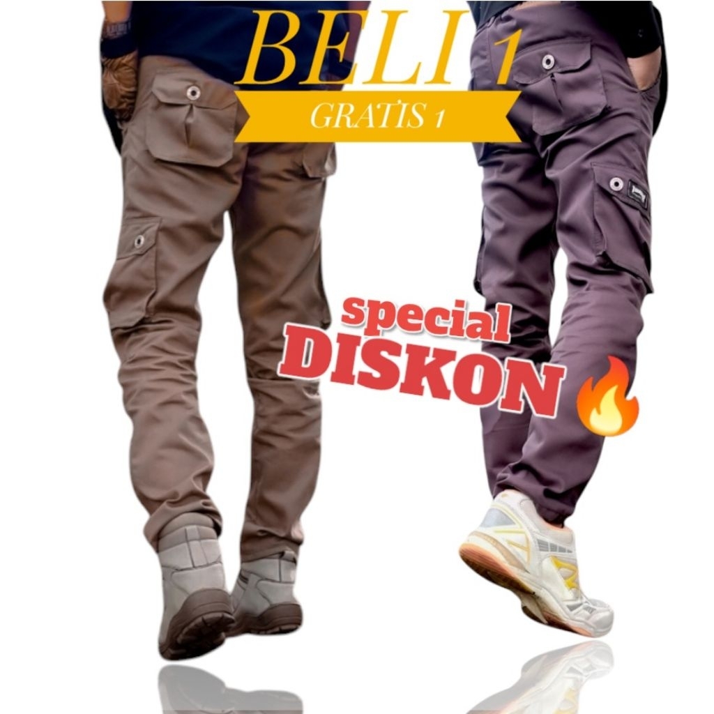 SAVING PACKAGE BUY 1 แถม 1 กางเกง CARGO ยาวพิเศษสําหรับผู้ชาย / ผู้หญิง DONT MISS IT!