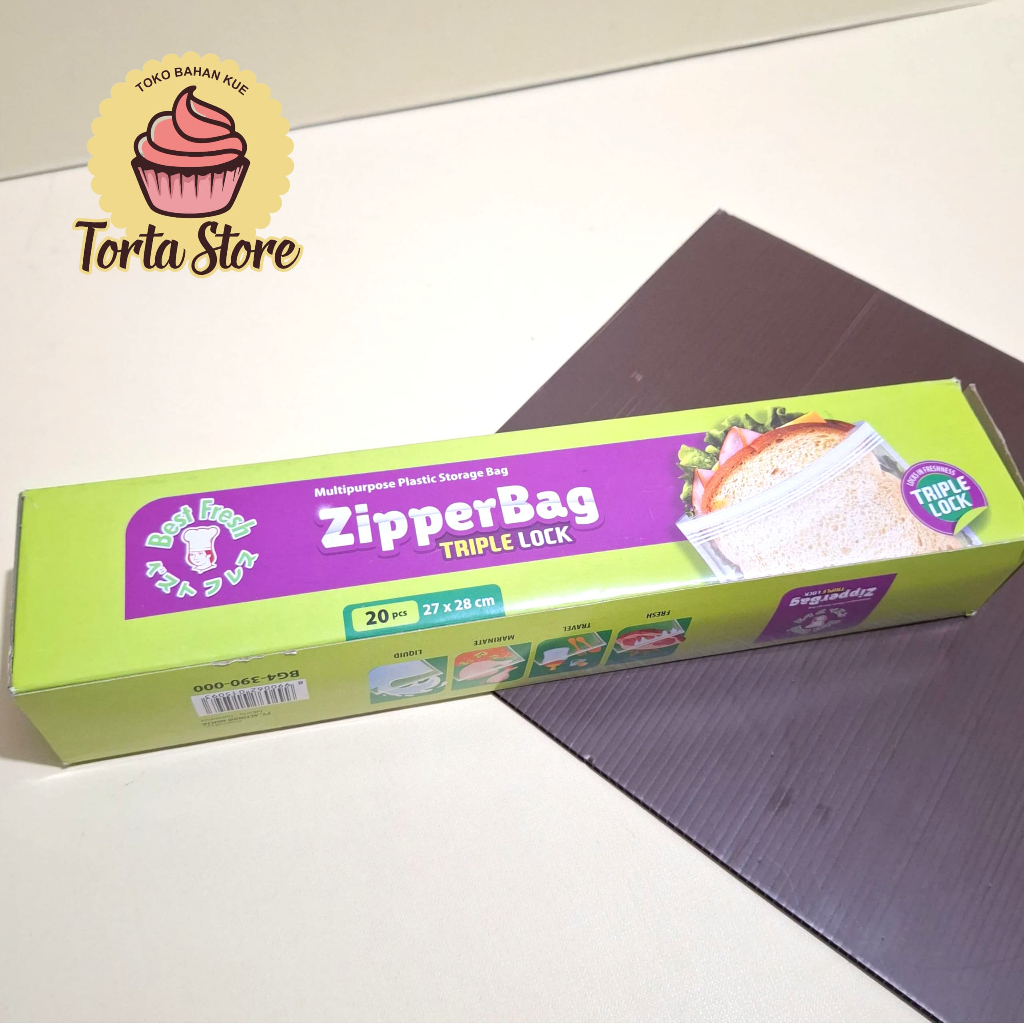 BEST FRESH ZIPPERBAG TRIPLE LOCK CONTENTS 20 ชิ้น