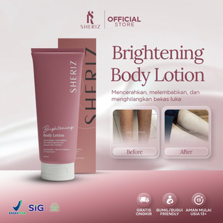 SHERIZ BRIGHTENING BODY LOTION 100ml Uv Protection, Mencerahkan,melindungi dari paparan sinar,Melembabkan