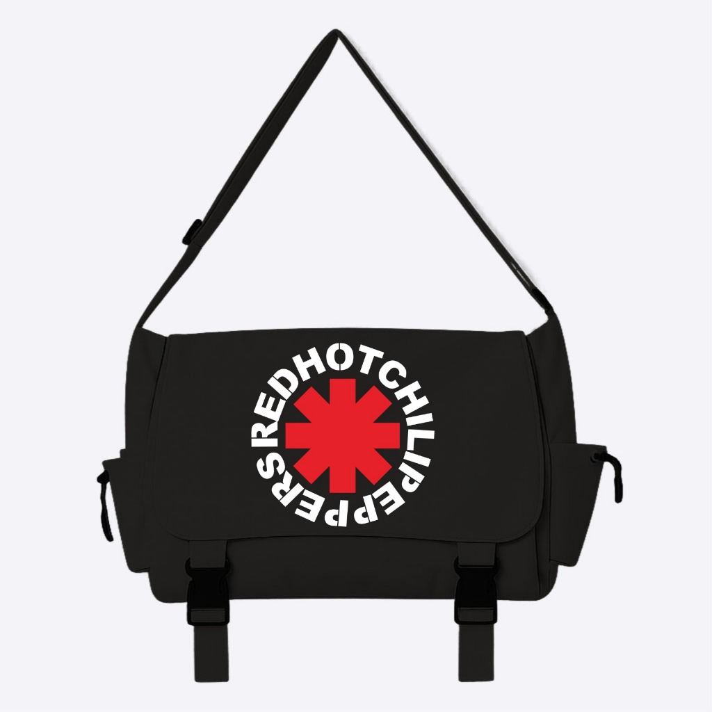 Population RHCP Sling Bag Logo Stylish Unisex College School Sling Canvas Bag