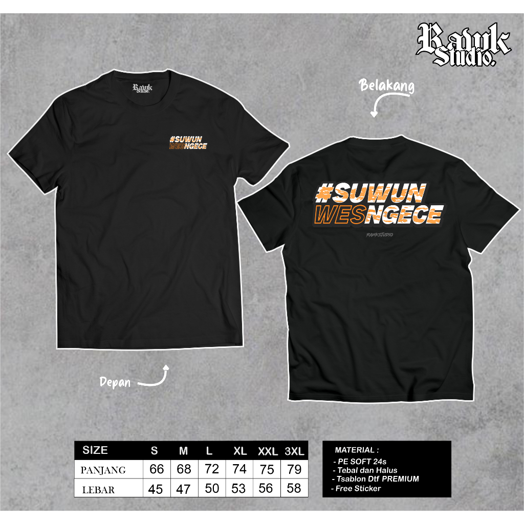 เสื้อยืด Suwon Wes ngece ใหม่ ฟรีสติ๊กเกอร์