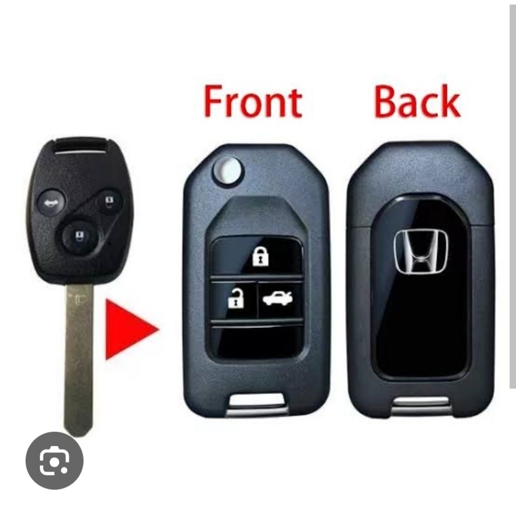 ล็อคพับแบบพลิกสําหรับ honda accor.city.freed.crv ปุ่มสีดํา 3 ปุ่ม