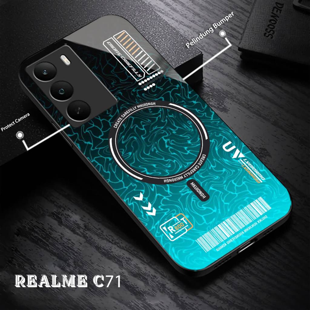 ล่าสุดRealme C71 Glass Softcase 2025 โทรศัพท์มือถือปลอก-ตัวป้องกันโทรศัพท์มือถือRealme C71 2025 ล่าส