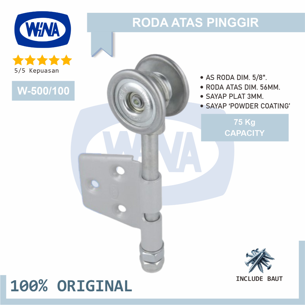 Wina W-5100 / W500-100 ล้อด้านบนและด้านข้างสําหรับประตูโรงรถแบบพับได้และเลื่อน