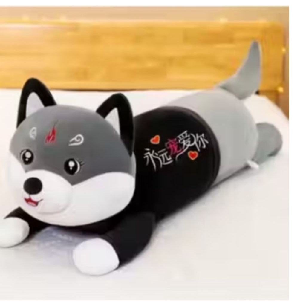 JUMBO Laying Dog Cat Bolster Pillow uk 90-100cm นุ่ม นุ่ม นุ่ม