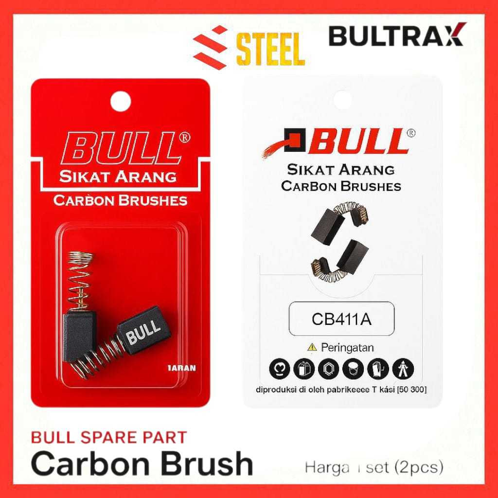 แปรงคาร์บอนกระทิง cb459A, cb100A, cb51A, CB303A, CB411A, GWS6100