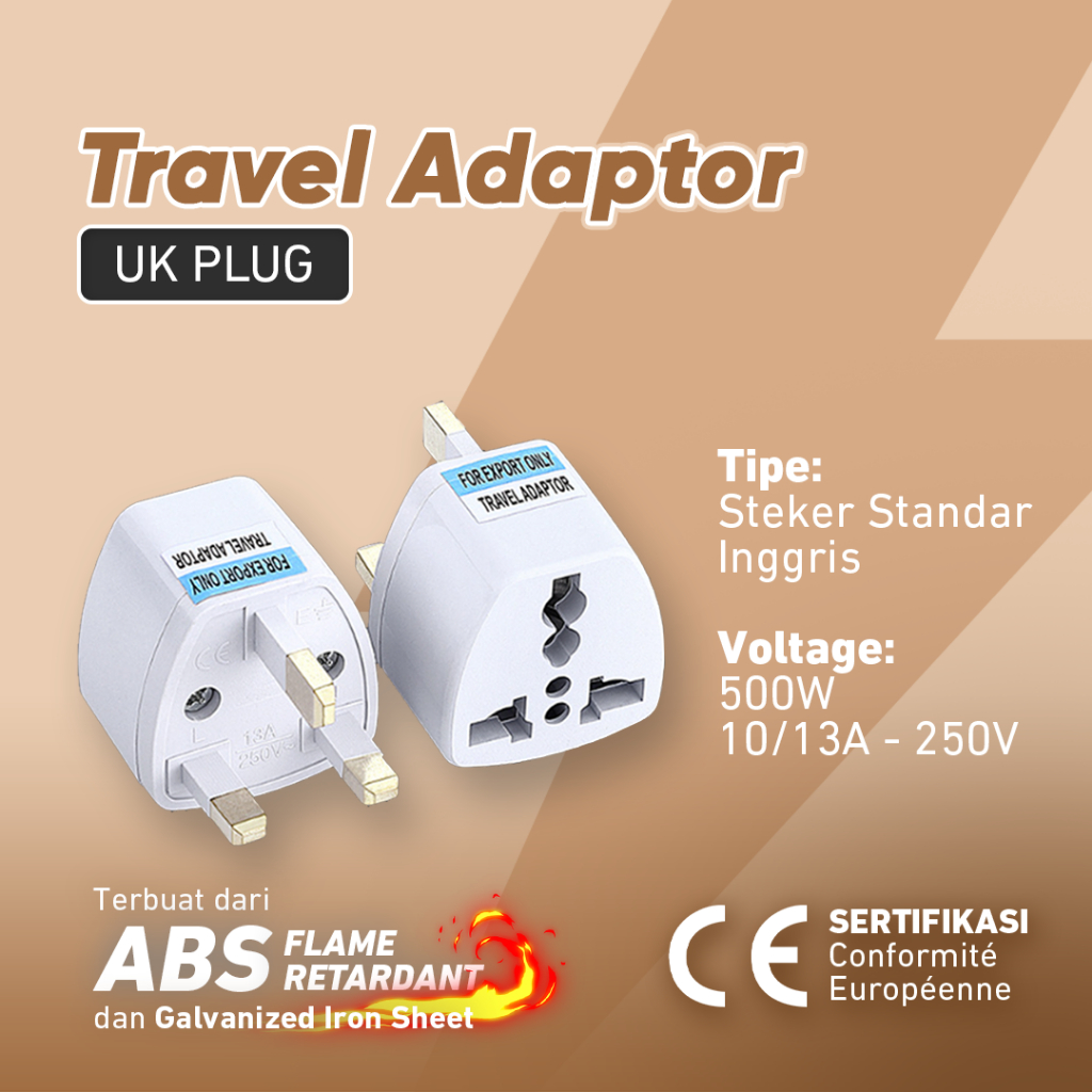 Universal UK Plug Travel Adapter / UK Adapter ปลั๊กไฟ