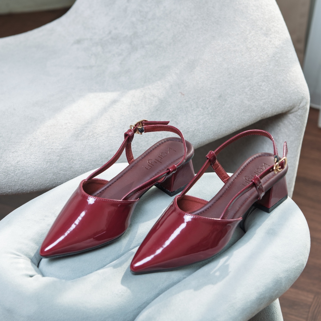 Karlyn kimmy รองเท้าแตะรัดส้น 5 ซม. สําหรับผู้หญิง