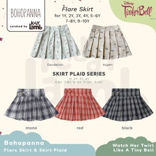 Bohopanna Skirt ชุดลายสก๊อต / กระโปรงลายสก๊อตสําหรับเด็กผู้หญิง 1-14 ปี / Cute Girly Short Bottoms -