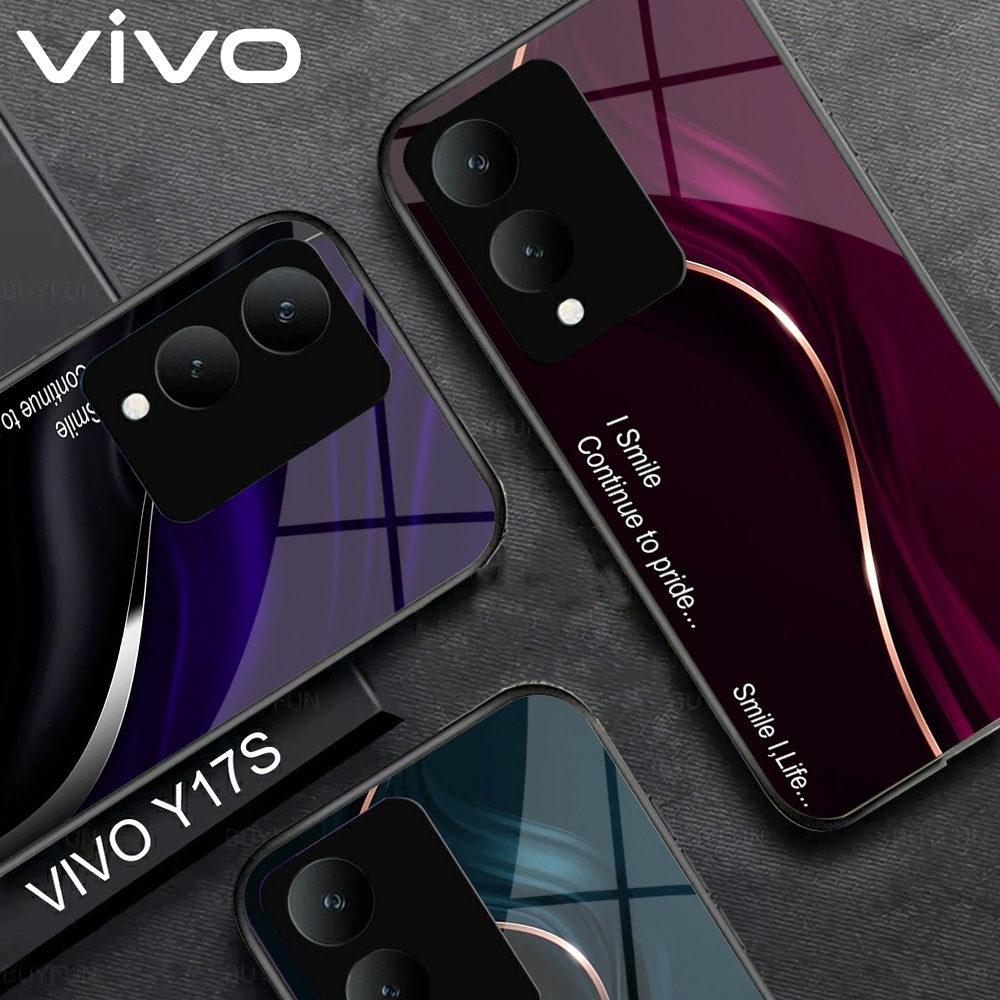 เคส HP VIVO Y17S - เคส VIVO Y17S ล่าสุด (M46) เคสโทรศัพท์ซิลิโคน VIVO Y17S - Glass Softcase - เคสโทร