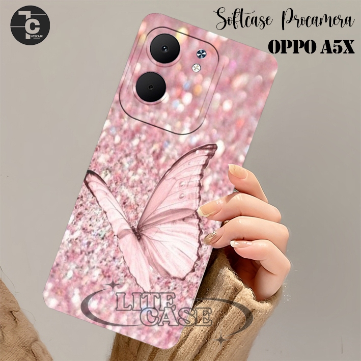 OPPO A5X 4G 2025 A5 4G 2025 A5i Pro 4G/5G ล่าสุด - OPPO A5X 4G 2025 Softcase - Fashion Case Butterfl