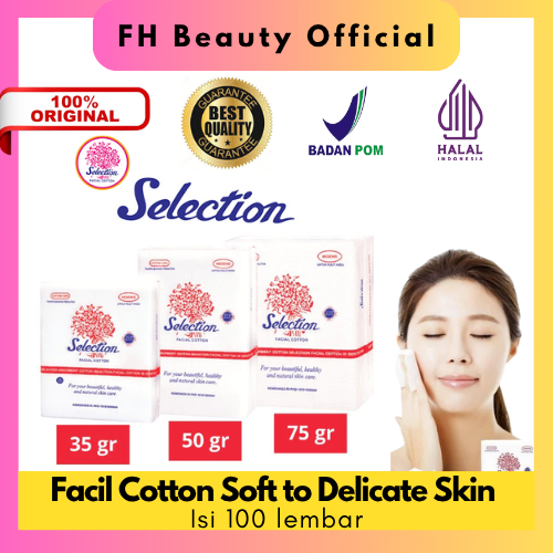 Beauty Facial Cotton Selection 35gr 50gr 75gr ชนิด SPC Thin 60gr เครื่องสําอางแฟชั่น