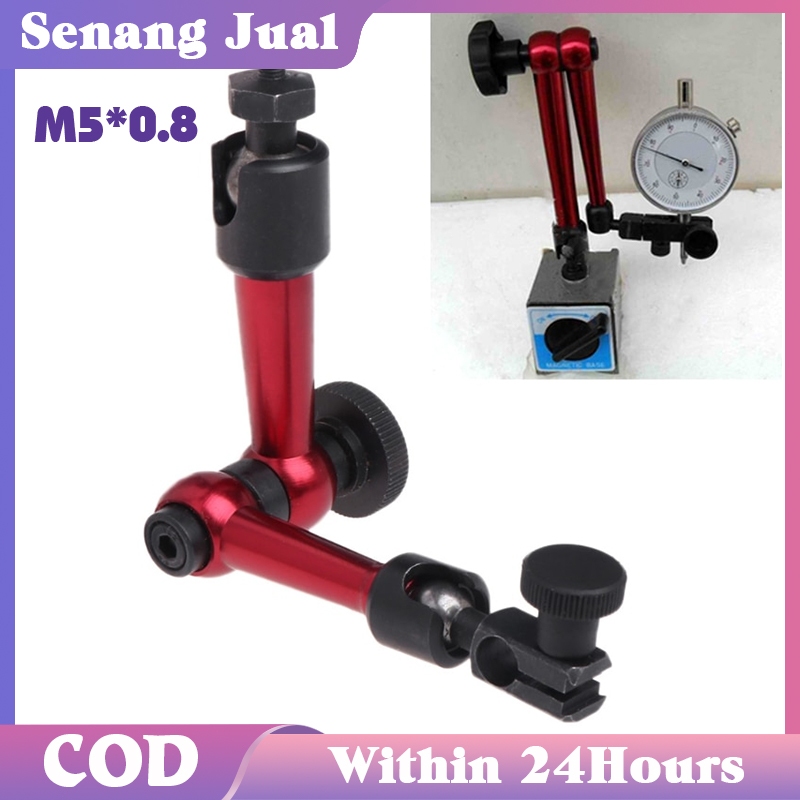 M5 Digital Dial Indicator ขาตั้งแม่เหล็ก / แขนยืดหยุ่น Mini Size Dial Handlebar