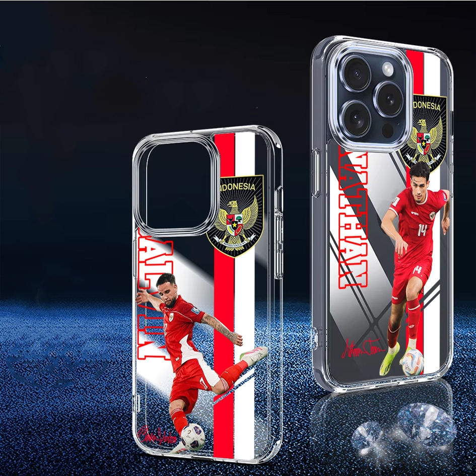 SOFTCASE BENING PREMIUM GLOSSY CLEAR CASE รุ่นพิเศษ NATIONAL TEAM GARUDA INDONESIA สําหรับ VIVO Y04 