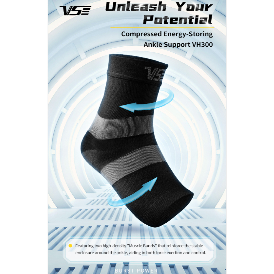 VS Venson Badminton Ankle Support VH300 / อุปกรณ์ป้องกันข้อเท้าแบดมินตัน VH 300 กันกลิ่นป้องกันแบคที
