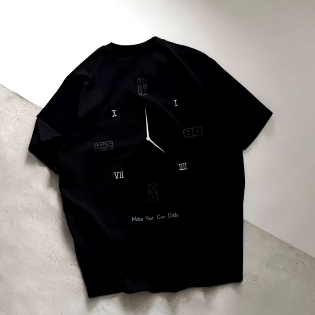 เสื้อยืด RUCAS Make Your Own Odds Black Tee